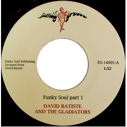 David Batiste & The Gladiators Funky Soul USED VINYL 7INCH 45 RPM