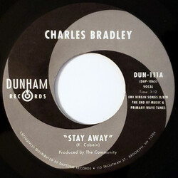 Charles Bradley / Menahan Street Band Stay Away / Run It Back USED VINYL 7INCH 45 RPM RECORD STORE DAY SINGLE LIMITED EDITION