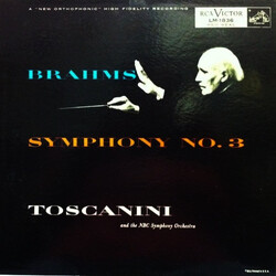 Johannes Brahms / Arturo Toscanini Symphony No. 3 In F Major Vinyl LP USED