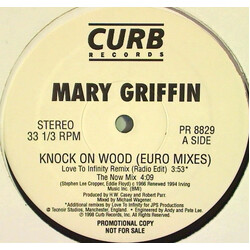 Mary Griffin Knock On Wood (Euro Mixes) USED VINYL 12INCH PROMO 33 S RPM