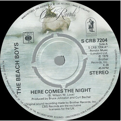 The Beach Boys Here Comes The Night USED VINYL 7INCH SINGLE 45 RPM