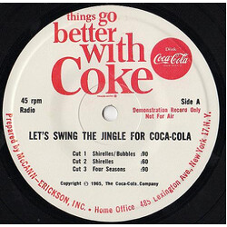 Various Let's Swing The Jingle For Coca-Cola USED VINYL 7INCH 45 RPM EP PROMO