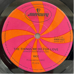 10cc The Things We Do For Love USED VINYL 7INCH 45 RPM SINGLE