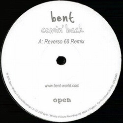 Bent Comin' Back USED VINYL 12INCH 45 RPM PROMO