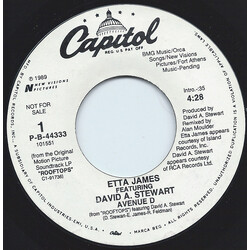 Etta James / David A. Stewart Avenue D USED VINYL 7INCH 45 RPM SINGLE PROMO
