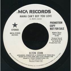 Elton John Mama Can't Buy You Love USED VINYL 7INCH 45 RPM PROMO