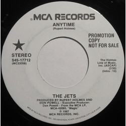 The Jets Anytime USED VINYL 7INCH 45 RPM PROMO