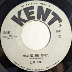 B.B. King Mashing The Popeye / Tell Me Baby USED VINYL 7INCH 45 RPM SINGLE