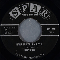Rickie Page Harper Valley P.T.A. / Making A Fool Of Myself USED VINYL 7INCH 45 RPM SINGLE