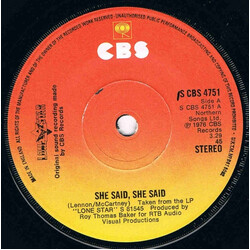 Lone Star (2) She Said, She Said Vinyl 7" USED