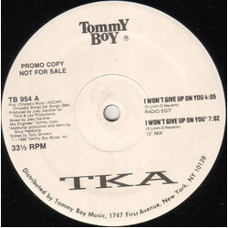 TKA I Won't Give Up On You USED VINYL 12INCH PROMO 33 S RPM