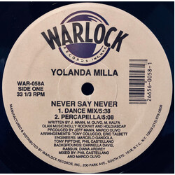 Yolanda Milla Never Say Never USED VINYL 12INCH 33 S RPM STEREO