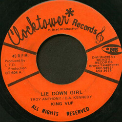 King Vup Lie Down Girl USED VINYL 7INCH 45 RPM