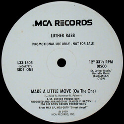 Luther Rabb Make A Little Move (On The One) USED VINYL 12INCH 33 S RPM PROMO