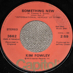 Kim Fowley Something New USED VINYL 7INCH 45 RPM SINGLE