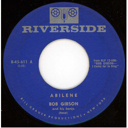Bob Gibson Abilene USED VINYL 7INCH 45 RPM