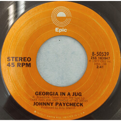 Johnny Paycheck Georgia In A Jug / Me And The I.R.S. USED VINYL 7INCH 45 RPM STYRENE STEREO