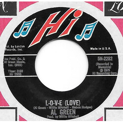 Al Green L-O-V-E (Love) / I Wish You Were Here USED VINYL 7INCH SINGLE