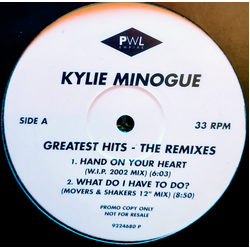 Kylie Minogue Greatest Hits - The Remixes Vinyl 12" USED