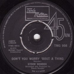 Stevie Wonder Don't You Worry 'Bout A Thing USED VINYL 7INCH 45 RPM SINGLE