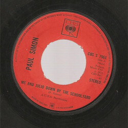 Paul Simon Me And Julio Down By The Schoolyard USED VINYL 7INCH 45 RPM SINGLE