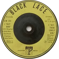 Black Lace Suzy Babe / Hey There Lonely Girl / Gasoline Alley Bred / Touch Of Velvet - Sting Of Brass USED VINYL 7INCH 33 S RPM EP