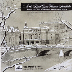Kungliga Hovkapellet At the Royal Opera House in Stockholm: Famous Arias Sung By Prominent Swedish Opera Artists Vinyl LP USED
