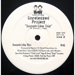 Unreleased Project Smooth Like This / Boogie On The Dancefloor USED VINYL 12INCH 33 S RPM WHITE LABEL