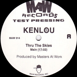 Kenlou Thru The Skies USED VINYL 12INCH 33 S RPM TEST PRESSING