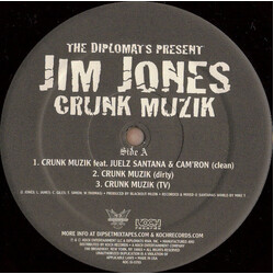 Jim Jones (2) Crunk Muzik USED VINYL 12INCH 33 S RPM