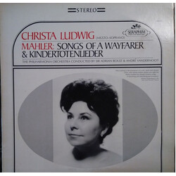 Gustav Mahler / Christa Ludwig / Philharmonia Orchestra / Sir Adrian Boult / André Vandernoot Songs Of A Wayfarer & Kindertotenlieder Vinyl LP USED