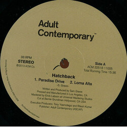 Hatchback Marin County USED VINYL 12INCH 33 S RPM 45 RPM