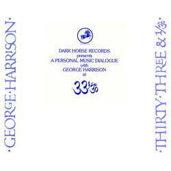 George Harrison Dark Horse Records Presents A Personal Music Dialogue With George Harrison At 33 1/3 Vinyl LP USED