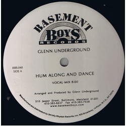 Glenn Underground Hum Along And Dance VINYL 12" USED