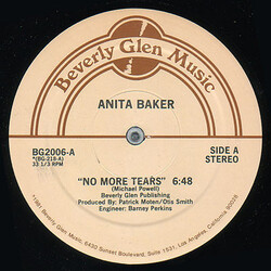 Anita Baker No More Tears USED VINYL 12INCH 33 S RPM