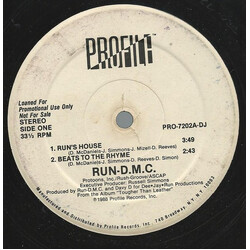 Run-DMC Run's House / Beats To The Rhyme USED VINYL 12INCH PROMO