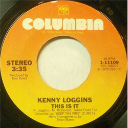 Kenny Loggins This Is It USED VINYL 7INCH SINGLE 45 RPM