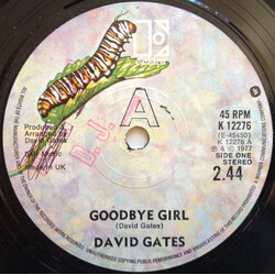 David Gates Goodbye Girl USED VINYL 7INCH 45 RPM SINGLE STEREO