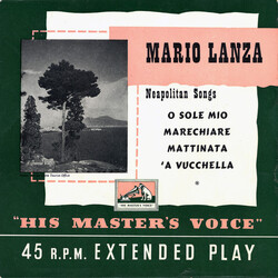 Mario Lanza Neapolitan Songs USED VINYL 7INCH 45 RPM EP