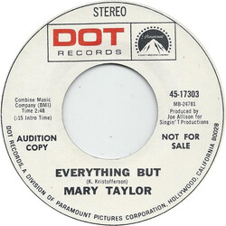 Mary Taylor (2) Everything But USED VINYL 7INCH 45 RPM SINGLE