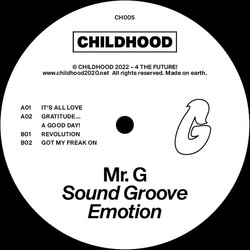 Mr. G Sound Groove Emotion USED VINYL 12INCH 33 S RPM EP STEREO