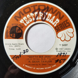 R. Dean Taylor Gotta See Jane / Indiana Wants Me USED VINYL 7INCH 45 RPM SINGLE