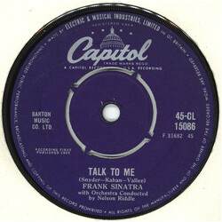 Frank Sinatra Talk To Me / They Came To Cordura USED VINYL 7INCH 45 RPM