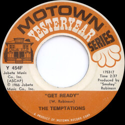 The Temptations Get Ready / Ain't Too Proud To Beg USED VINYL 7INCH 45 RPM SINGLE REISSUE