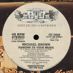 Michael Brown (4) Dancing To Your Music VINYL 12" USED