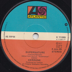 Cerrone Supernature USED VINYL 7INCH 45 RPM