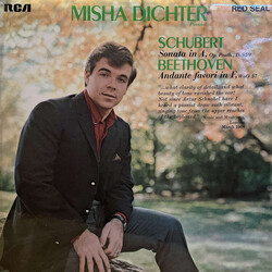 Misha Dichter / Franz Schubert / Ludwig van Beethoven Sonata In A / Andante Favori In F Vinyl LP USED