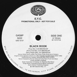 E.Y.C. Black Book USED VINYL 12"