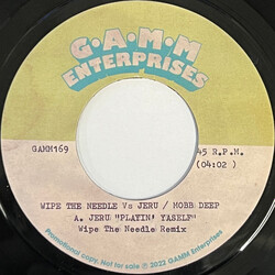Wipe The Needle / Jeru The Damaja / Mobb Deep Wipe The Needle Remix USED VINYL 7INCH 45 RPM PROMO