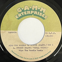 Wipe The Needle / Big L / Street Smartz Wipe The Needle Remix USED VINYL 7INCH 45 RPM PROMO